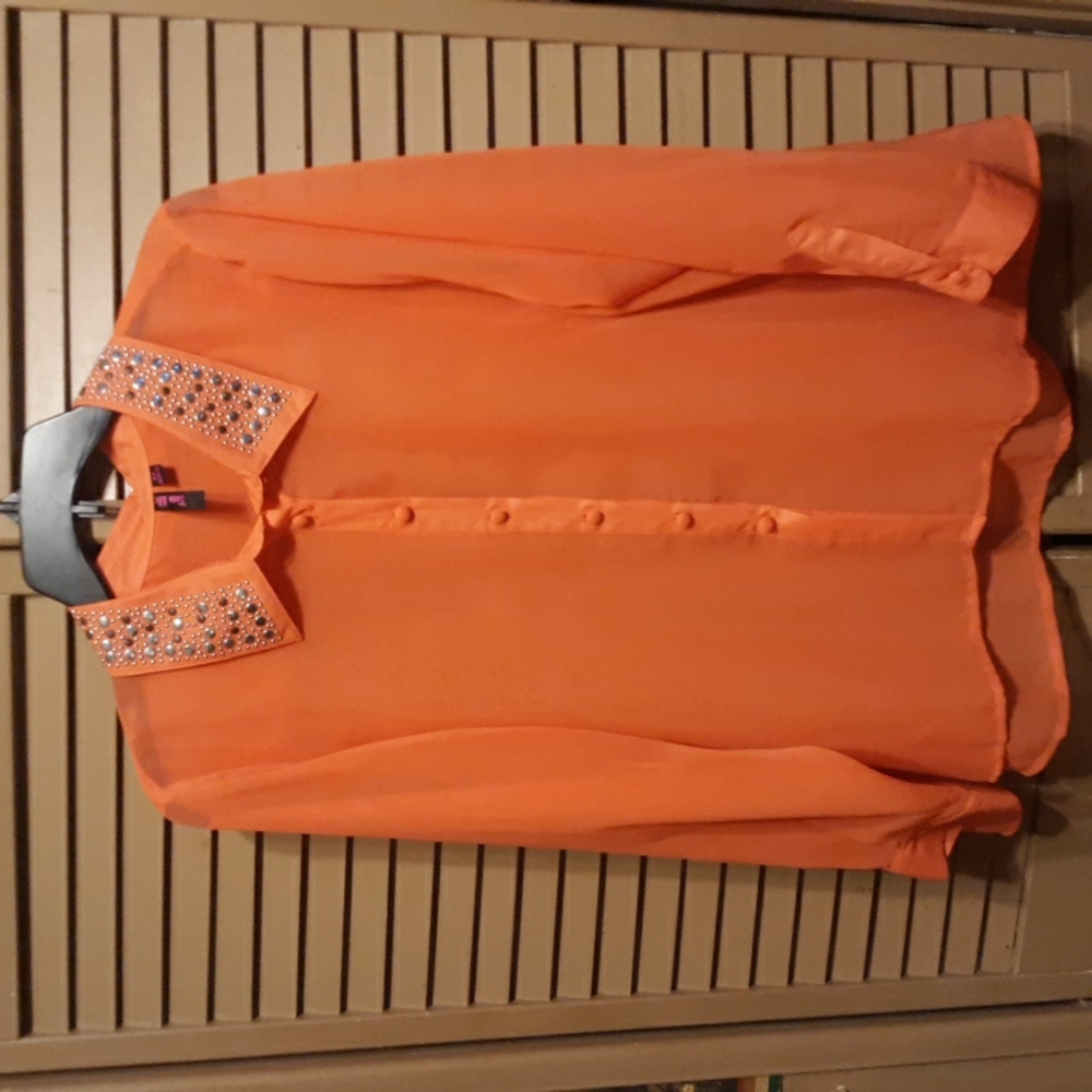 Tattoo Me orange blouse